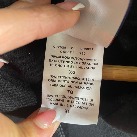 Champion Rutgers University Black Hoodie Sweatshirt XL College Athleisure Y2k - Picture 5 of 8